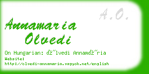 annamaria olvedi business card